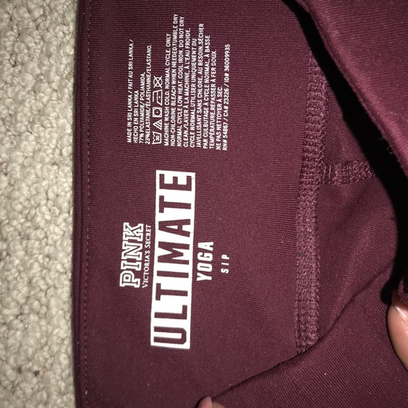 Burgundy Ultimate Leggings From Pink 